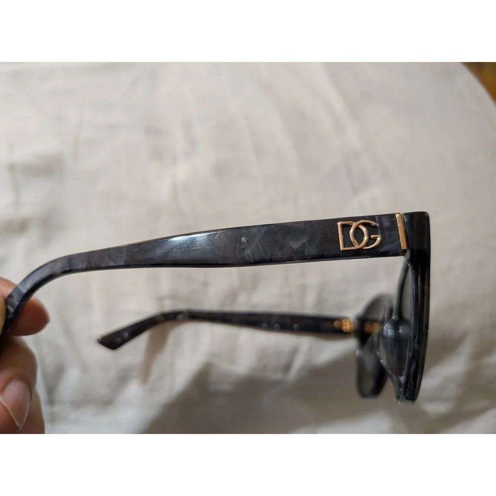 DOLCE & GABBANA ITALY DG3251 8g 52[]20 140 BLACK GRAY GRADIENT ROUND SUNGLASSES